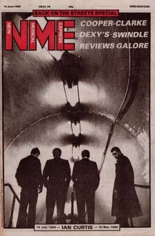 joy division nme newspaper magazine cover 1980 ian curtis tribute