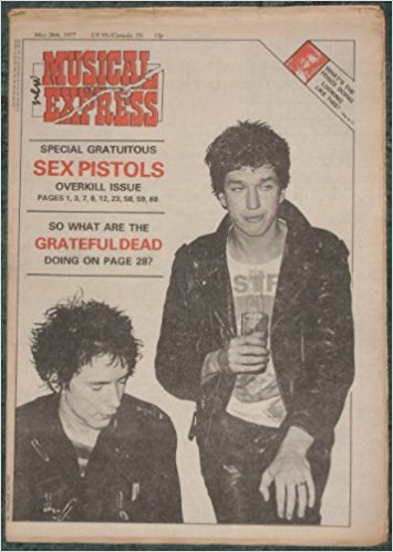NEW MUSICAL EXPRESS (NME) Music Paper 28th MAY 1977 SEX PISTOLS GRATEFUL DEAD JOHNNY THUNDERS (NEW MUSICAL EXPRESS NME)